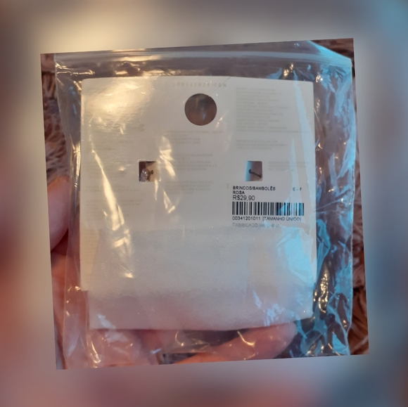 😀NWT FOREVER 21 BAMBOO HOOP EARRINGS - Picture 4 of 6